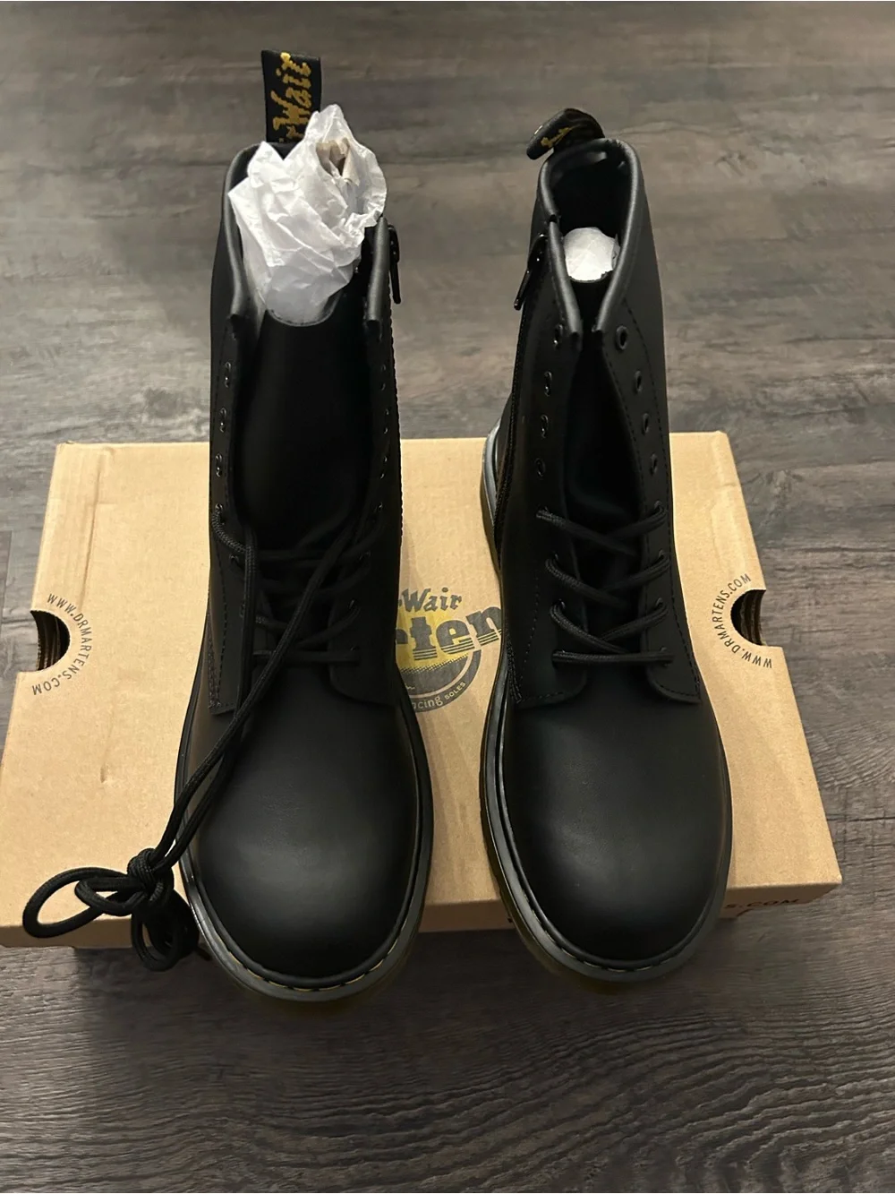 Dr. Martens Black Lace-Up Kids Combat Boot